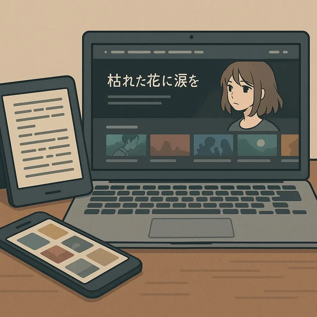 枯れた花に涙をはどこで読める？公式サイト解説